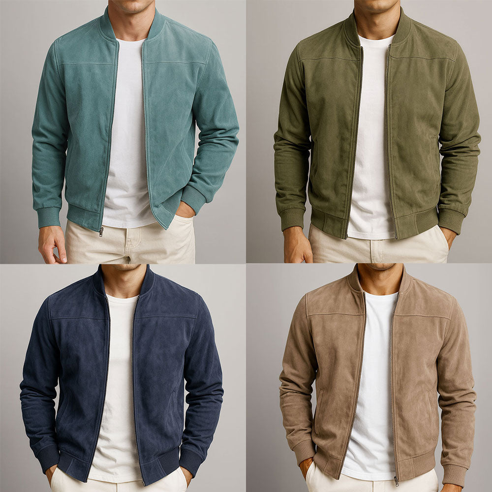 Herren Urban Jacke im klassischen Bomber-Stil (6)