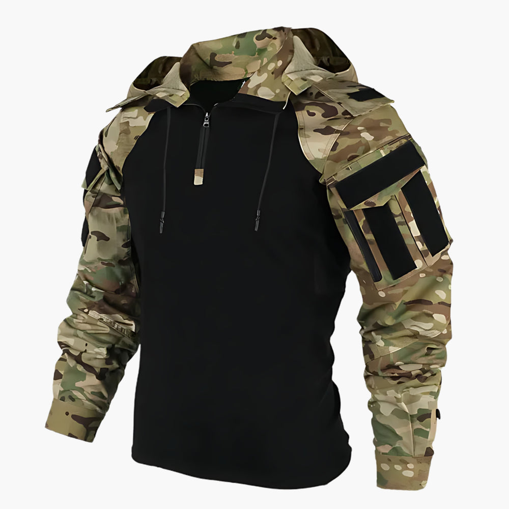 Herren Utility Übergangsjacke mit Taktischem Design in Camouflage