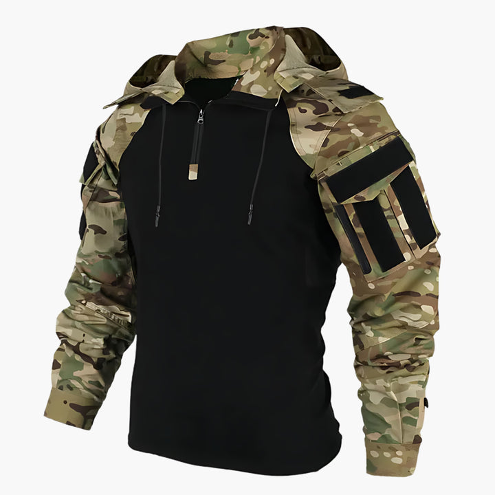 Herren Utility Übergangsjacke mit Taktischem Design in Camouflage