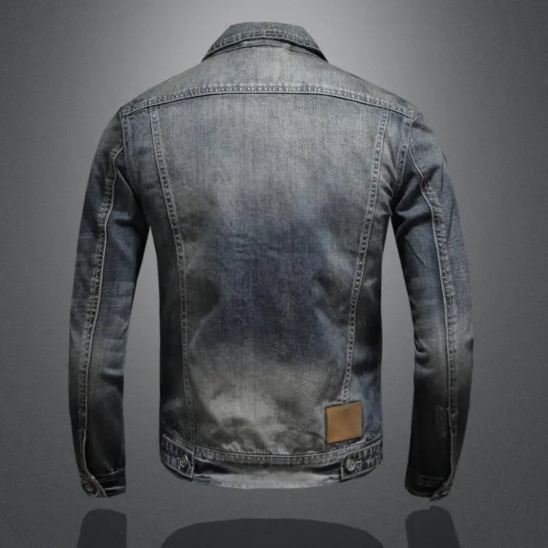 Herren Vintage Denimjacke im klassischen Retro-Stil (4)