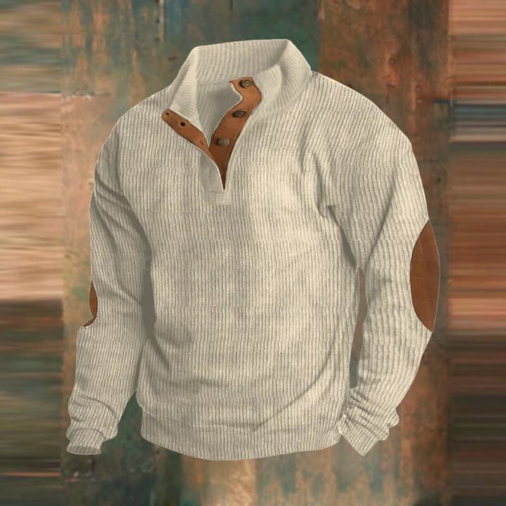 Herren Vintage Pullover mit lockerer Passform in Beige