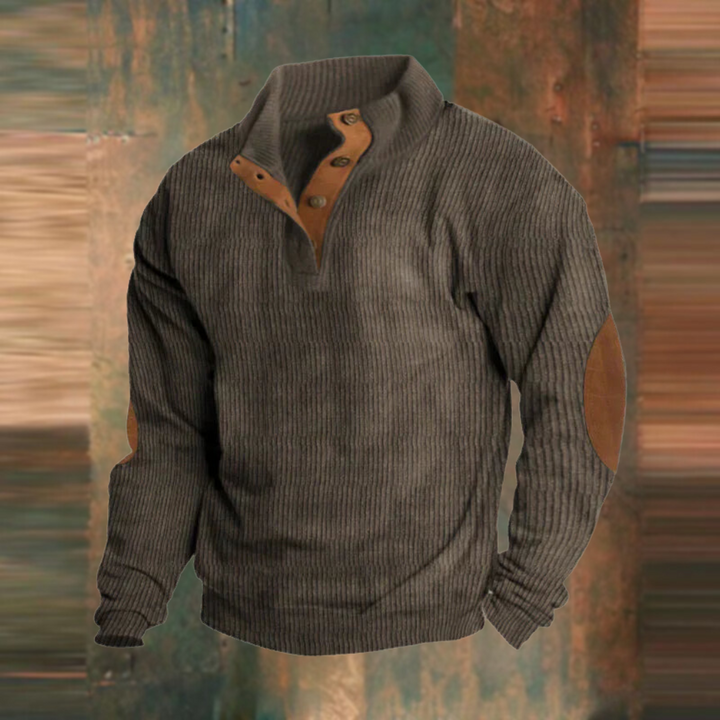Herren Vintage Pullover mit lockerer Passform in Braun