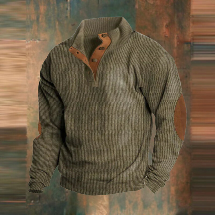 Herren Vintage Pullover mit lockerer Passform in Grün