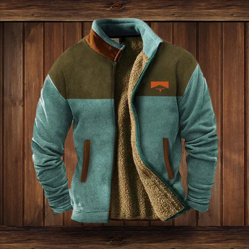 Herren Warme Fleece-Weste für Herbst in Blau