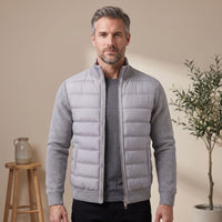 Theo | Herren Winterjacke für den Arbeitsweg mit Strickärmeln