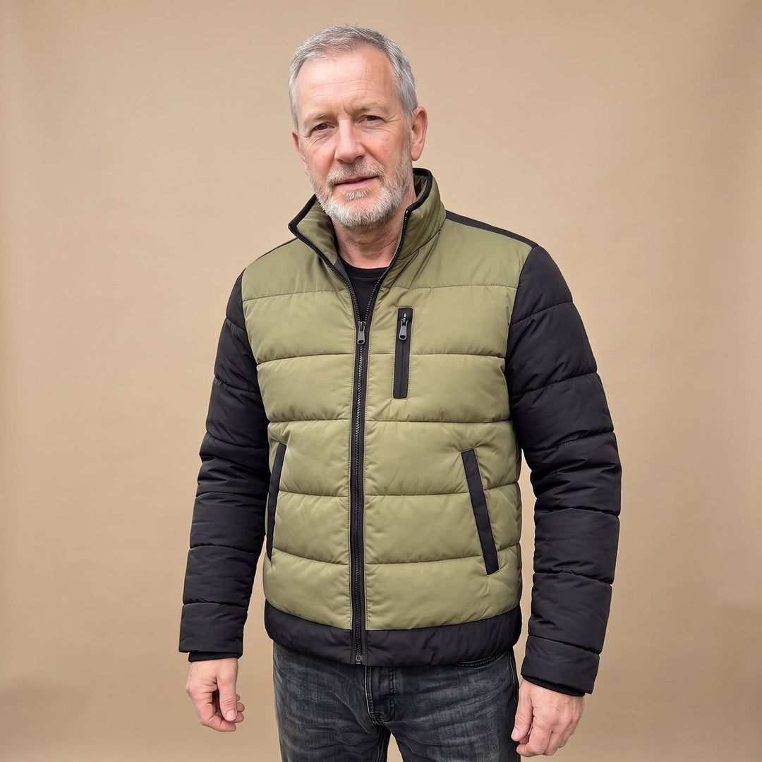 Herren Winterjacke im Zweifarbdesign für den Alltag