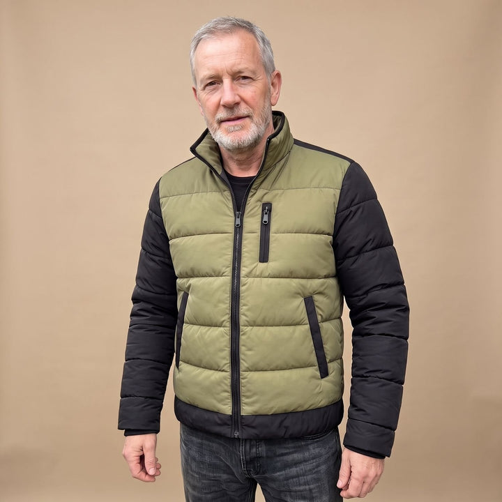 Herren Winterjacke im Zweifarbdesign für den Alltag