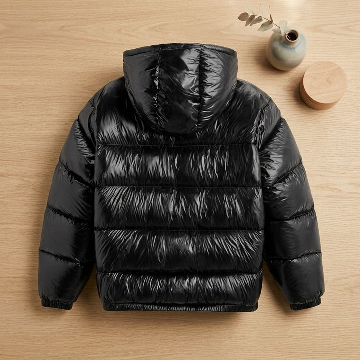 Herren Winterjacke mit Daunenfüllung und verstellbarer Kapuze (5)