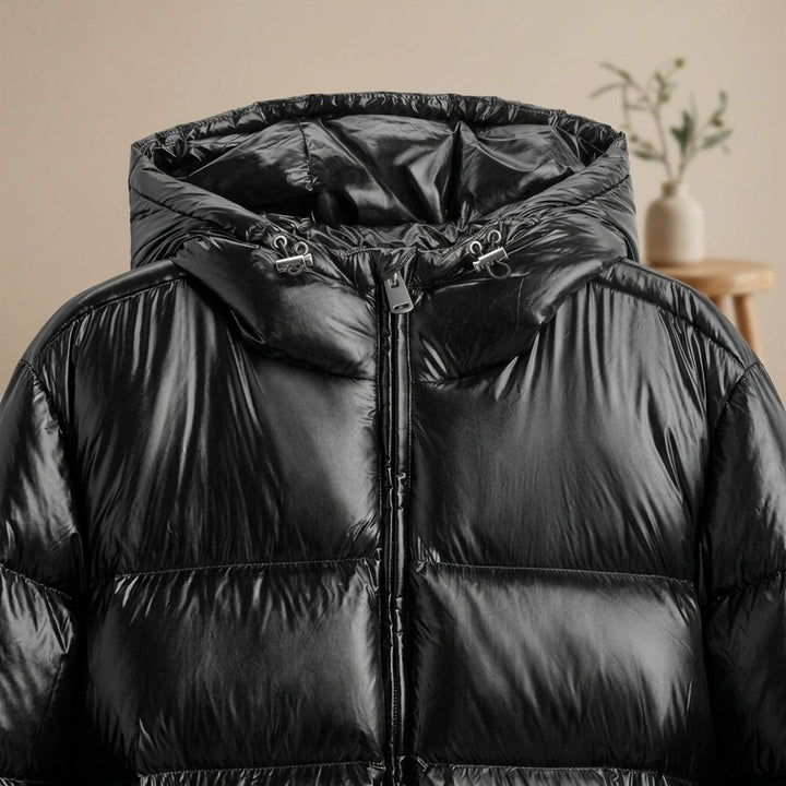 Herren Winterjacke mit Daunenfüllung und verstellbarer Kapuze (8)