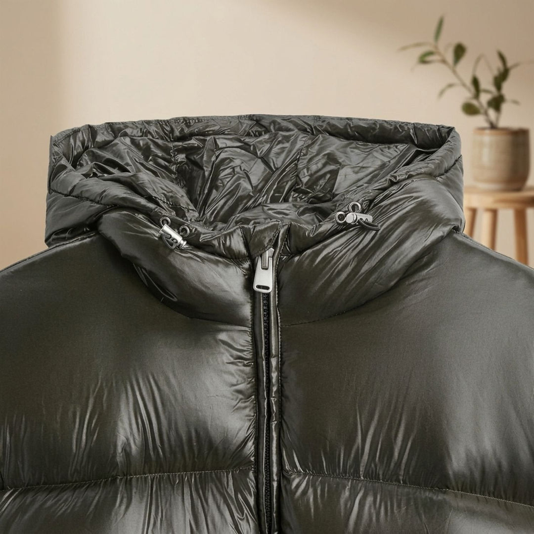 Herren Winterjacke mit Daunenfüllung und verstellbarer Kapuze (9)