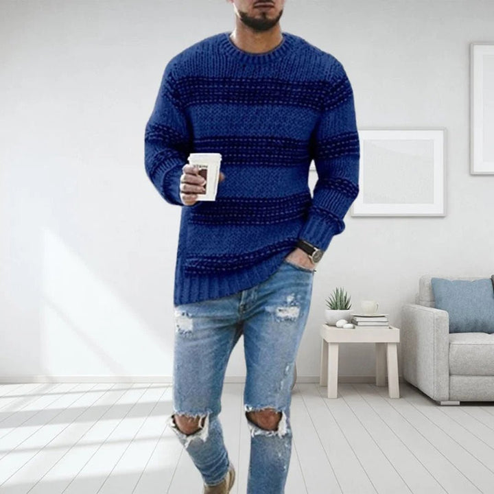 Hochwertiger Herrenpullover für Alltag und Eleganz in Blau