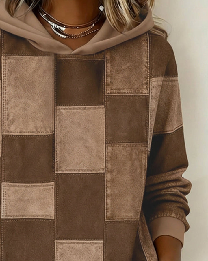 Karierter Damen Hoodie im lässigen Stil (10)
