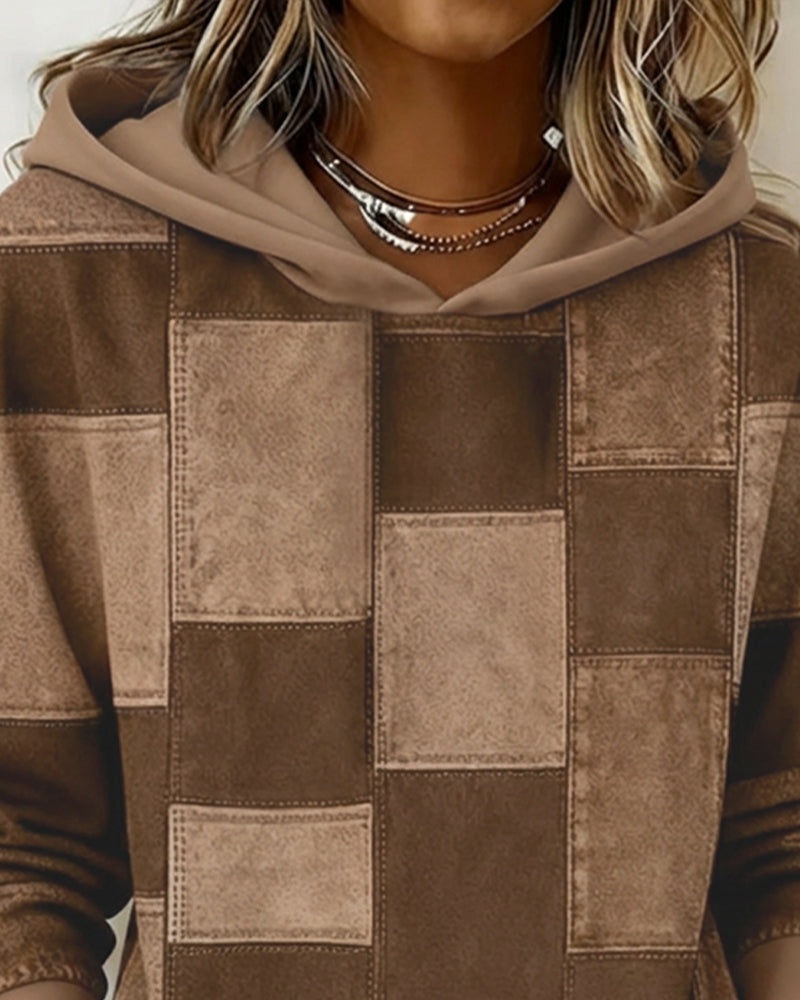 Karierter Damen Hoodie im lässigen Stil (11)