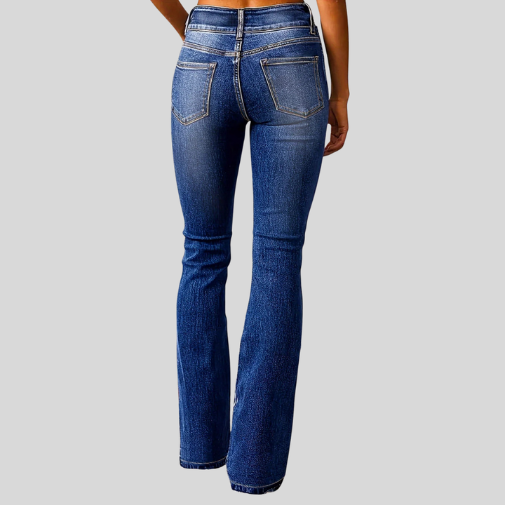 Klassische Damen Jeans mit hohem Bund (5)