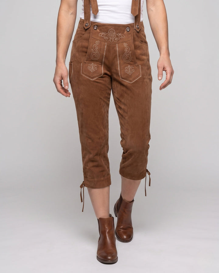 Klassische Damen Lederhose für Oktoberfest (2)