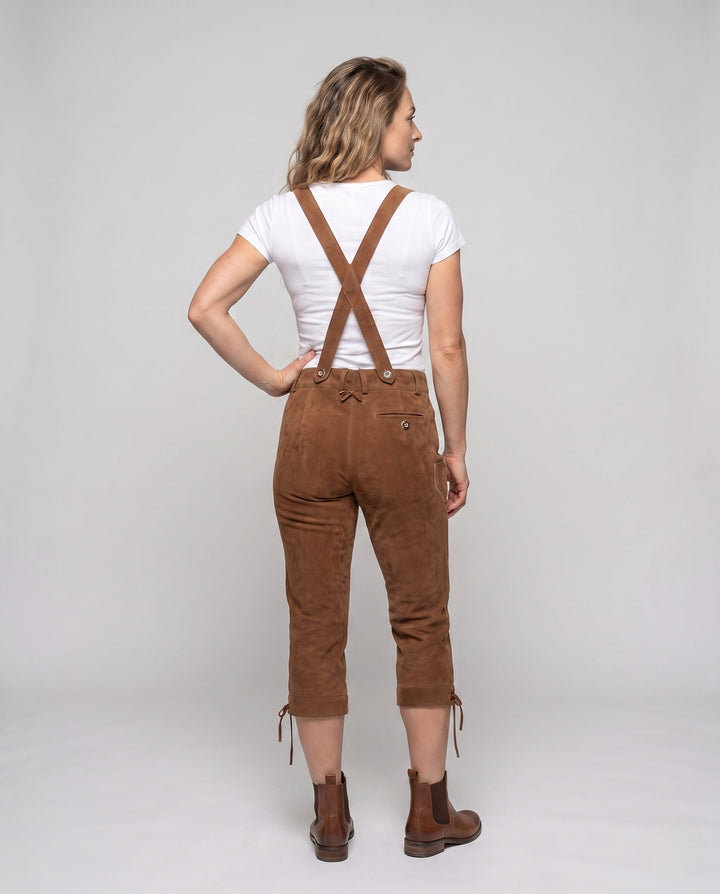 Klassische Damen Lederhose für Oktoberfest (4)
