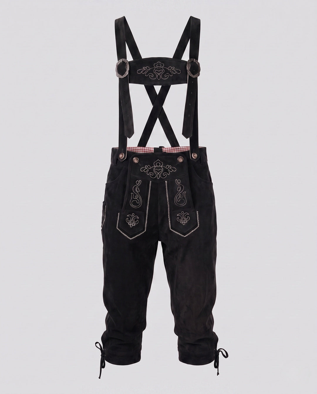 Klassische Damen Lederhose für Oktoberfest in Schwarz