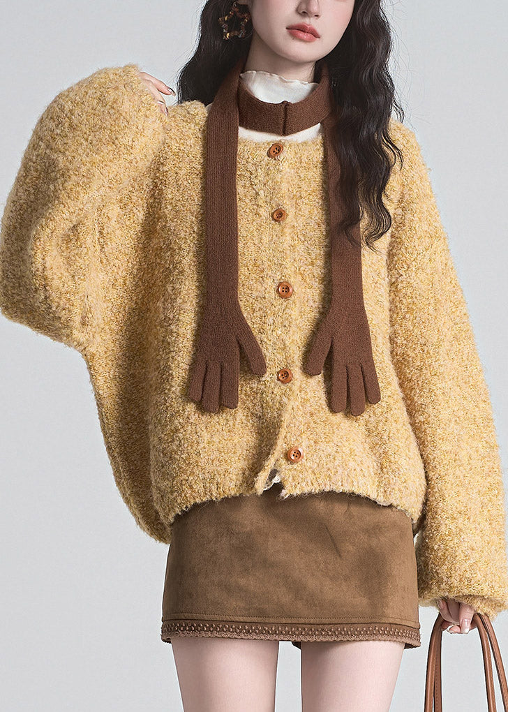 Klassische Damen Winterjacke aus Strickgewebe (3)