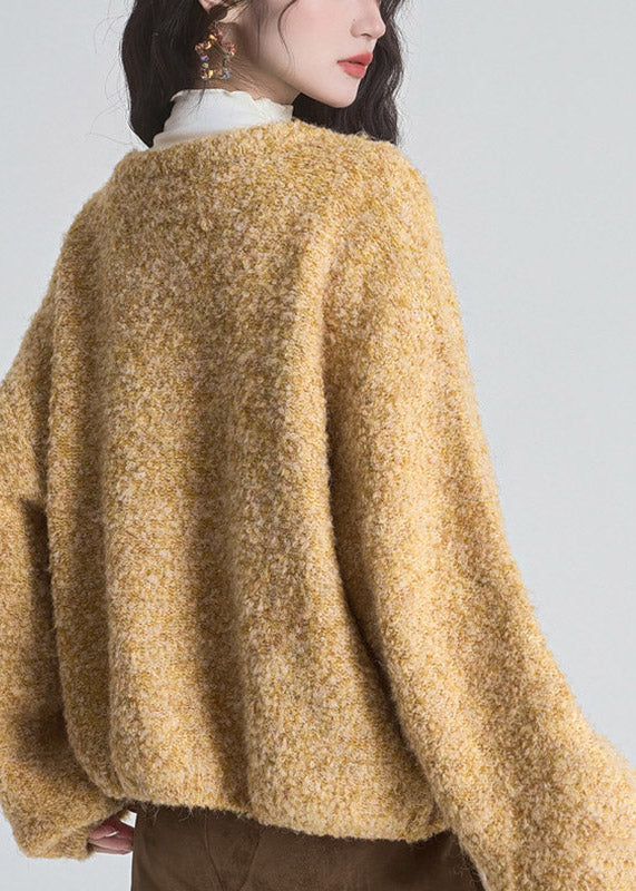 Klassische Damen Winterjacke aus Strickgewebe (5)