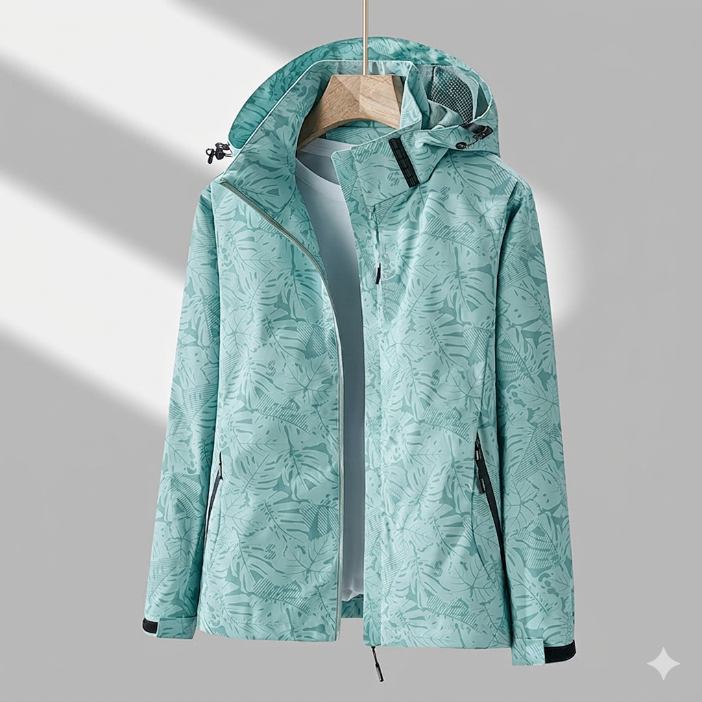 Klassische Jacke mit Wetterschutz für den Alltag in Grün