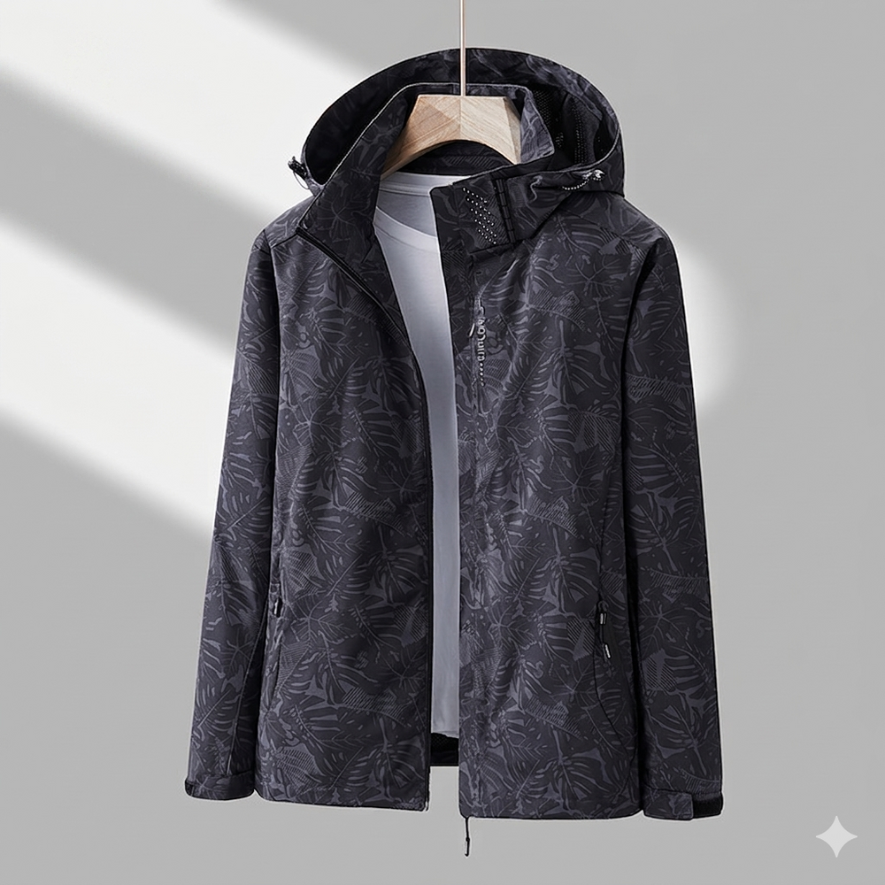 Klassische Jacke mit Wetterschutz für den Alltag in Schwarz
