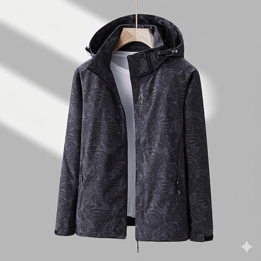 Klassische Jacke mit Wetterschutz für den Alltag in Schwarz