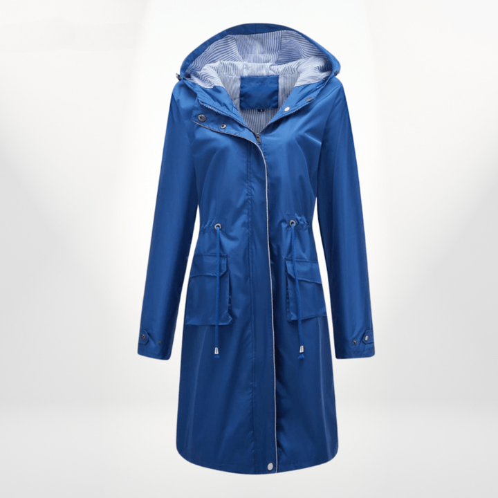 Klassische Regenjacke für die Übergangszeiten in Blau