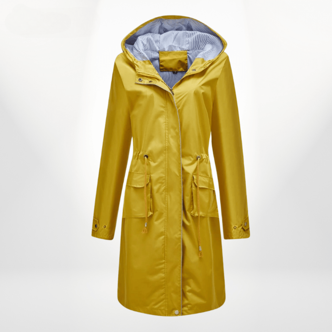 Klassische Regenjacke für die Übergangszeiten in Gelb
