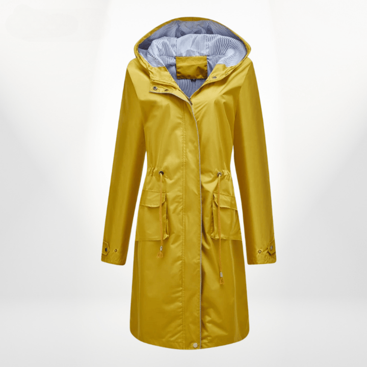 Klassische Regenjacke für die Übergangszeiten in Gelb