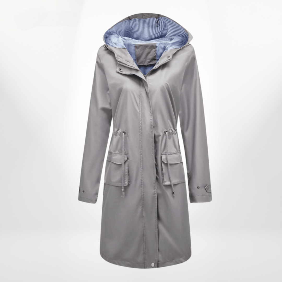 Klassische Regenjacke für die Übergangszeiten in Grau