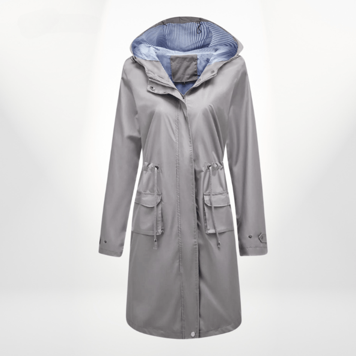 Klassische Regenjacke für die Übergangszeiten in Grau