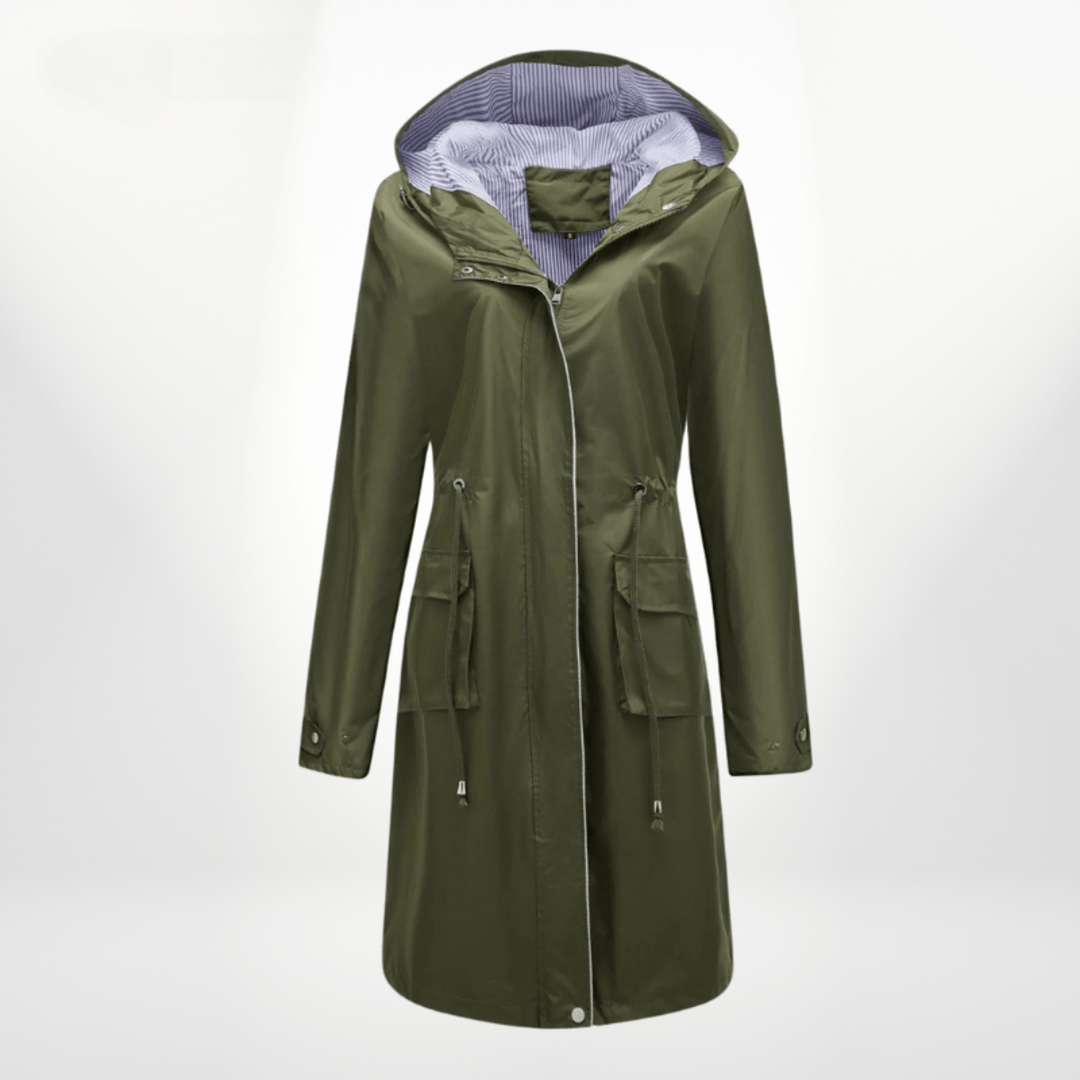 Klassische Regenjacke für die Übergangszeiten in Grün