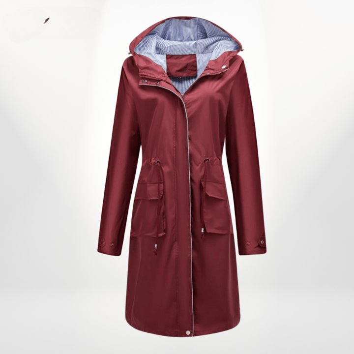 Klassische Regenjacke für die Übergangszeiten in Rot