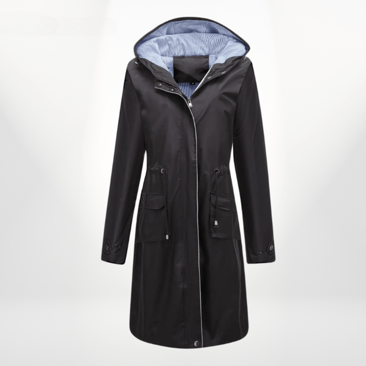 Klassische Regenjacke für die Übergangszeiten in Schwarz