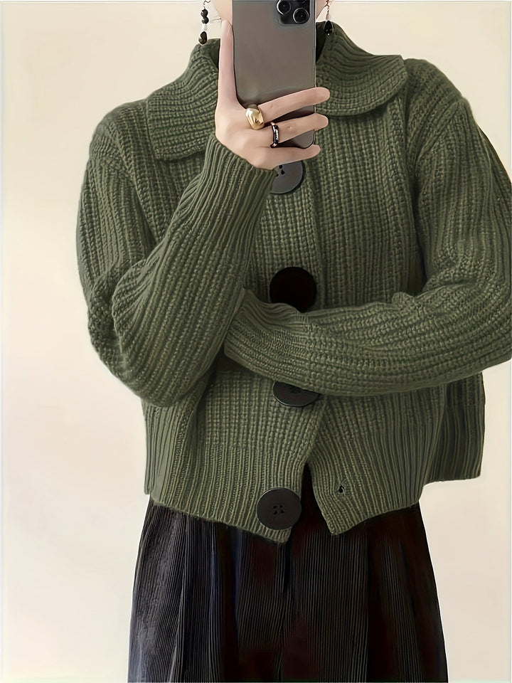 Klassische Rippstrick Cardigan (6)