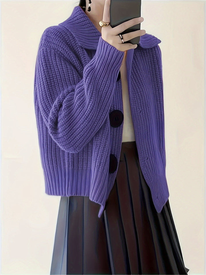 Klassische Rippstrick Cardigan (7)