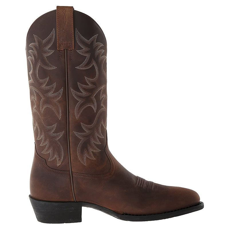 Klassische Schwarze Damen Stiefel im Western-Stil in Schwarz 10