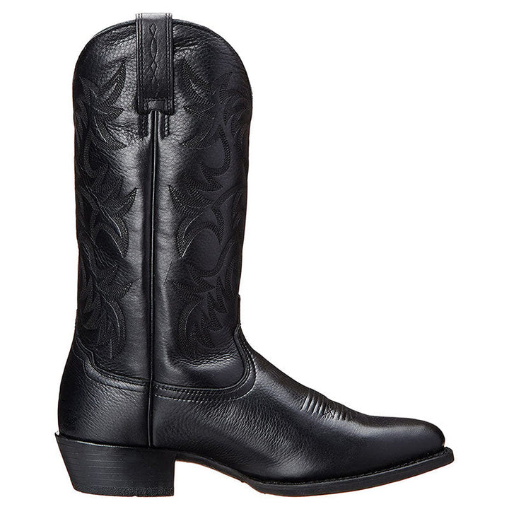 Klassische Schwarze Damen Stiefel im Western-Stil in Schwarz 4