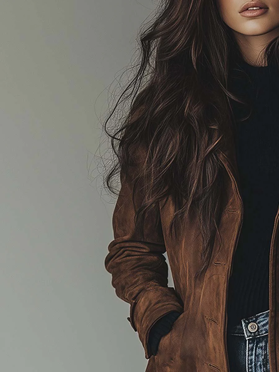 Klassischer Damen Wintermantel im Trenchcoat-Stil (2)
