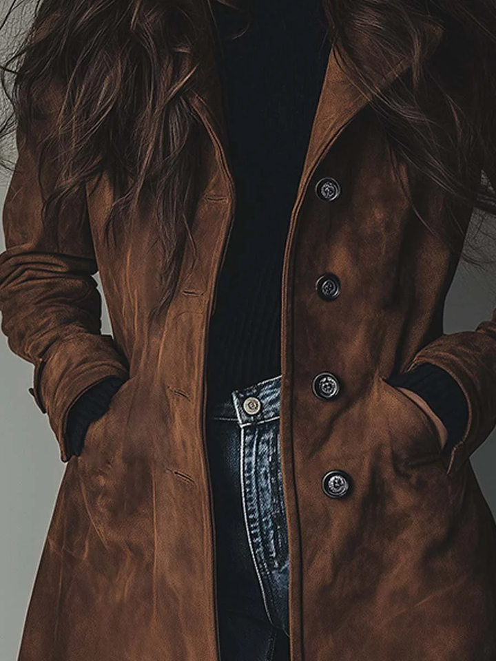 Klassischer Damen Wintermantel im Trenchcoat-Stil (3)