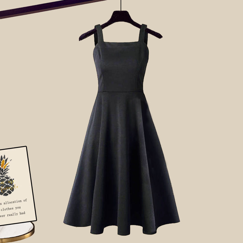 Klassisches Damen Strickkleid Set mit Pullover (5)