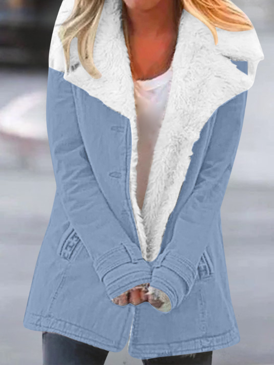 Komfort-Jacke für Damen im Herbst in Hellblau
