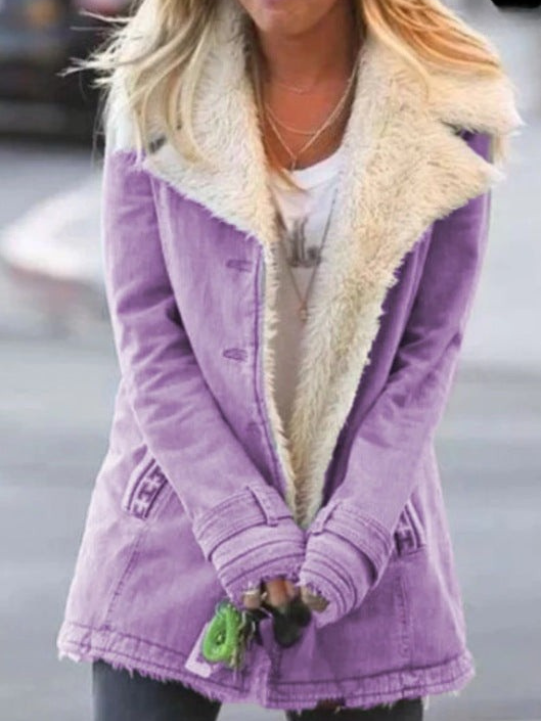 Komfort-Jacke für Damen im Herbst in Violett