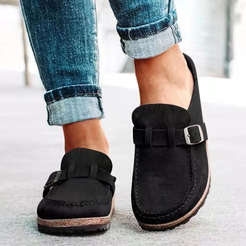 Komfortable Damen Loafer im klassischen Design in Schwarz