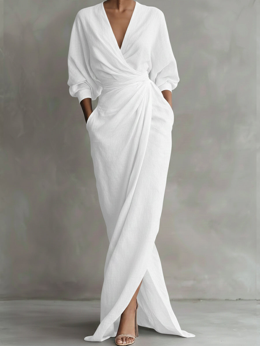 Komfortables Kleid für Hochzeiten in Weiß