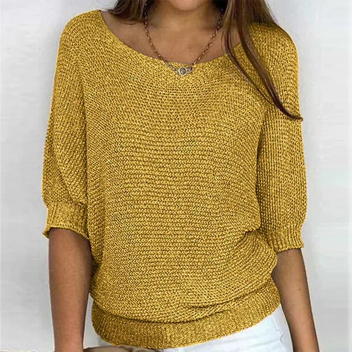 Kuschelige Wärme-Pullover in Gelb