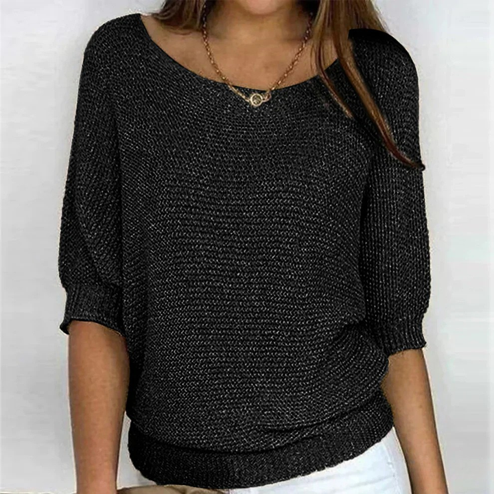 Kuschelige Wärme-Pullover in Schwarz