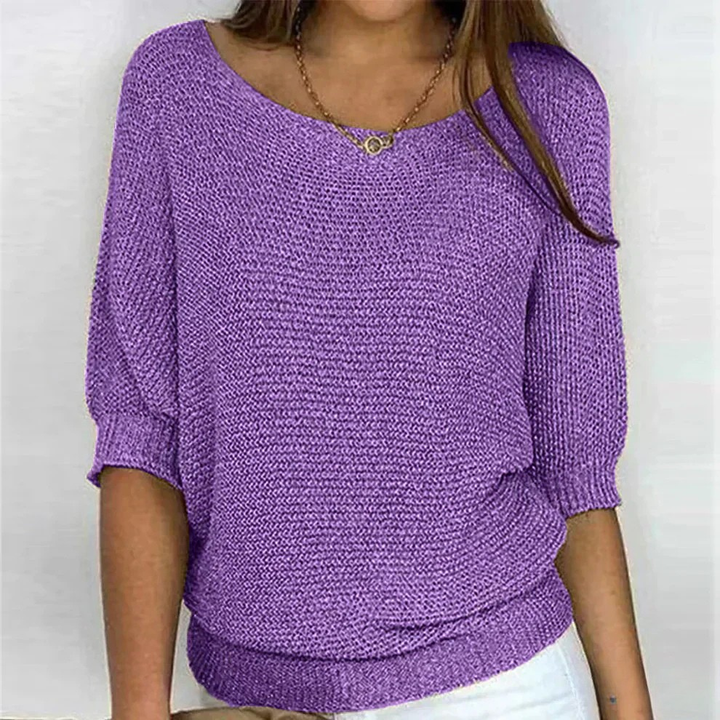 Kuschelige Wärme-Pullover in Violett