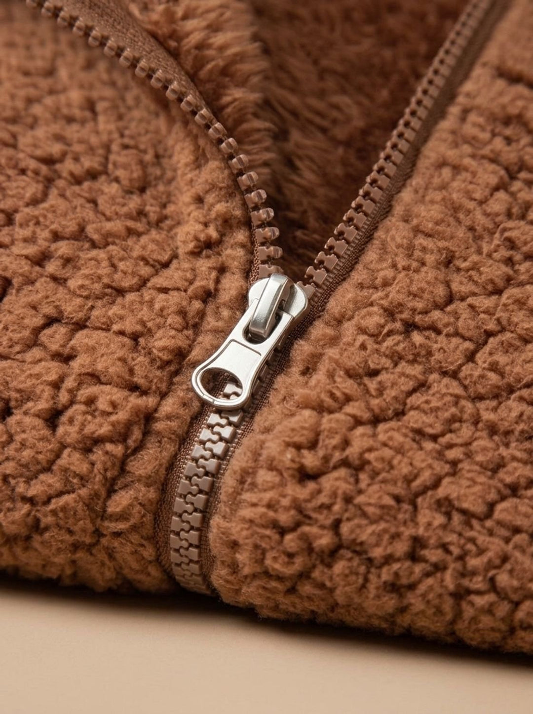 Kuschelige Winterjacke Damen im Teddy-Stil (8)