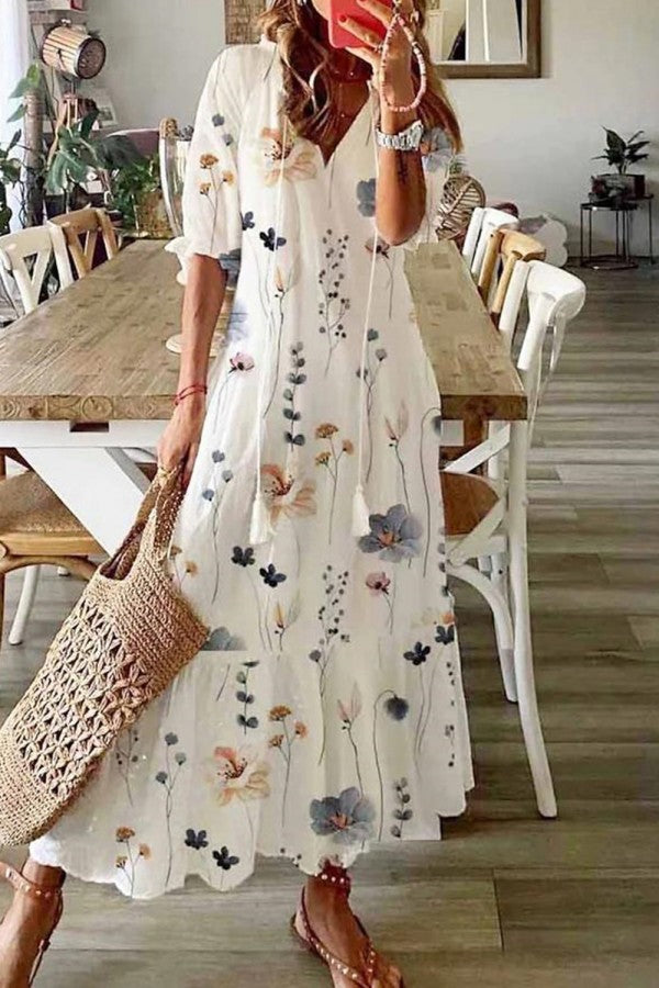 Langes Abendkleid Damen für Hochzeiten in Weiß